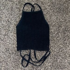Hollister Black Smocked Camisole